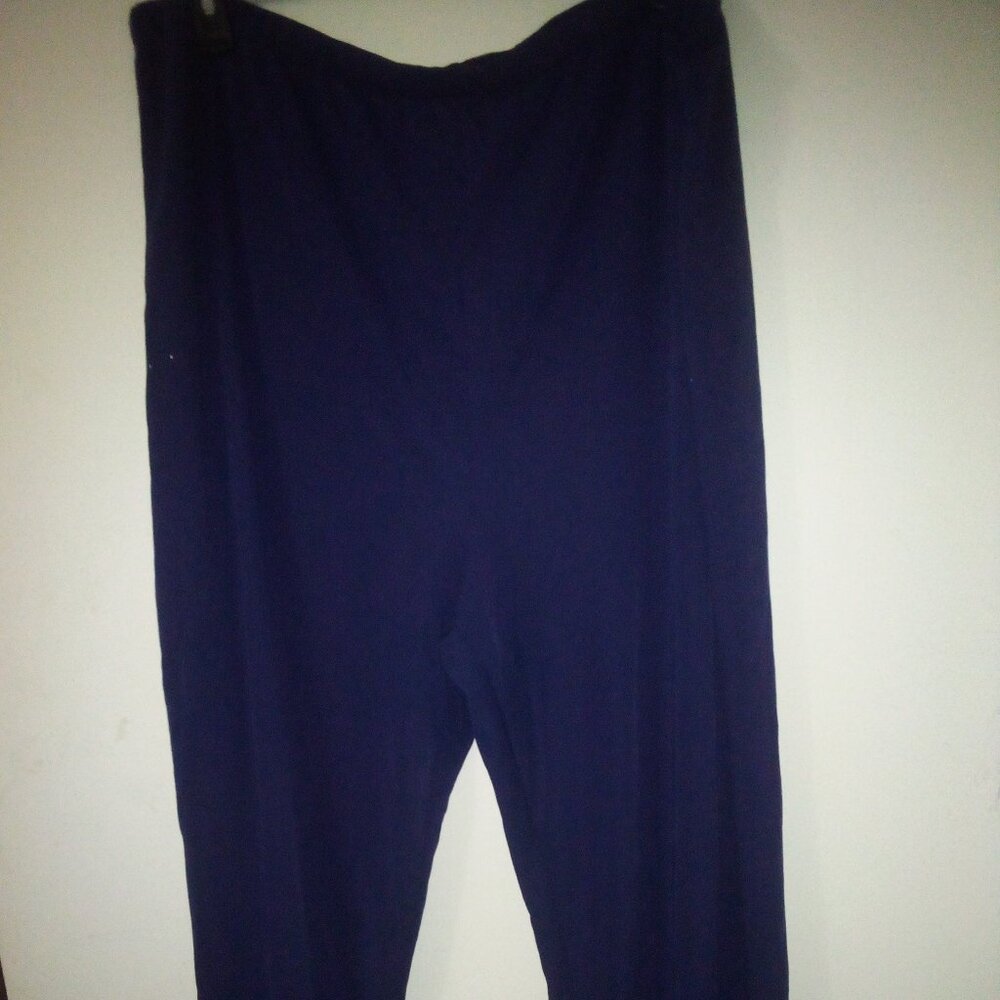 Woman Effortless style  3 x pants blue